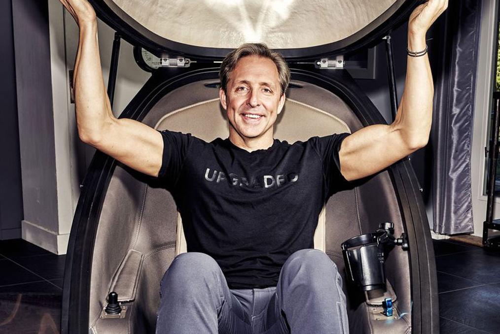 Dave Asprey in a 40 Years of Zen pod